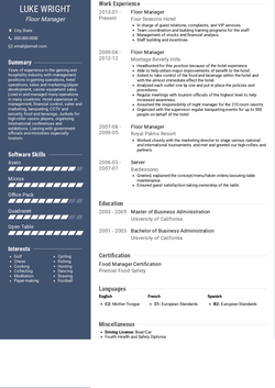 Free Real Professional Resume Samples | VisualCV