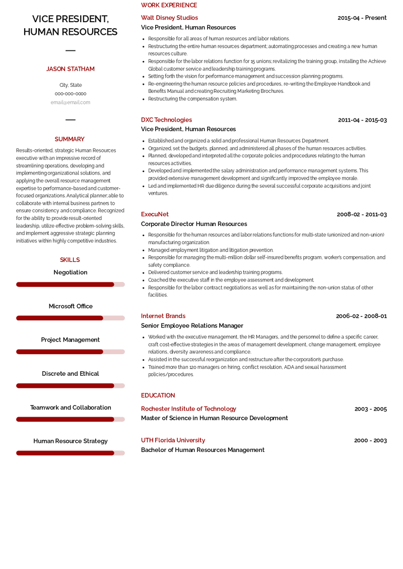 Vice President Resume Samples And Templates Visualcv 2495