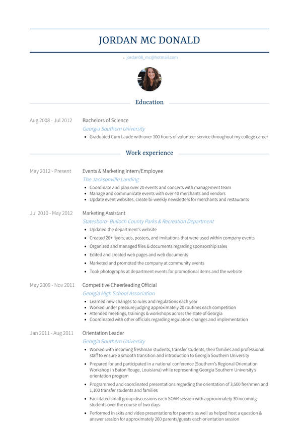 Employee Resume Samples and Templates | VisualCV