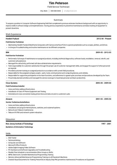 Aircraft Mechanic Resume Examples and Templates