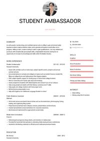 student ambassador personal statement examples