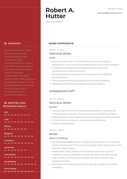 brown resume template denali