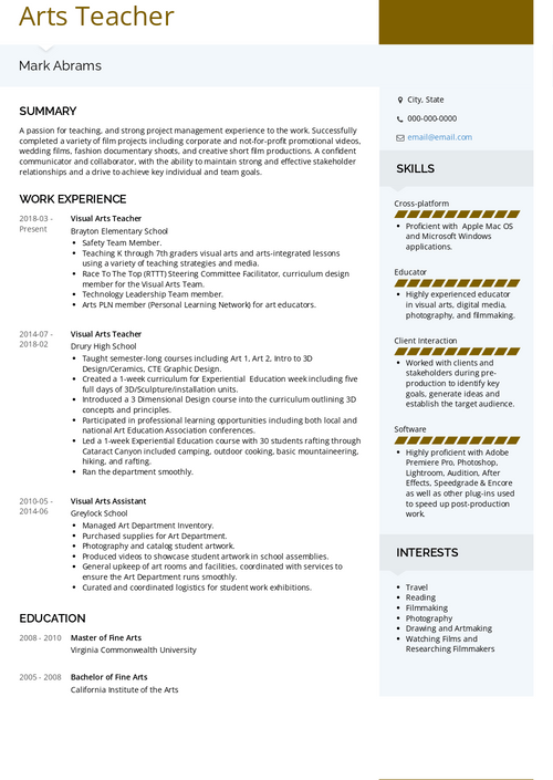 500+ Professional Resume Examples and Samples for 2022 | VisualCV