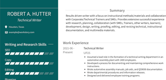 Teal Resume Template Collections