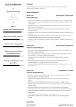 Banquet Manager Resume Examples and Templates