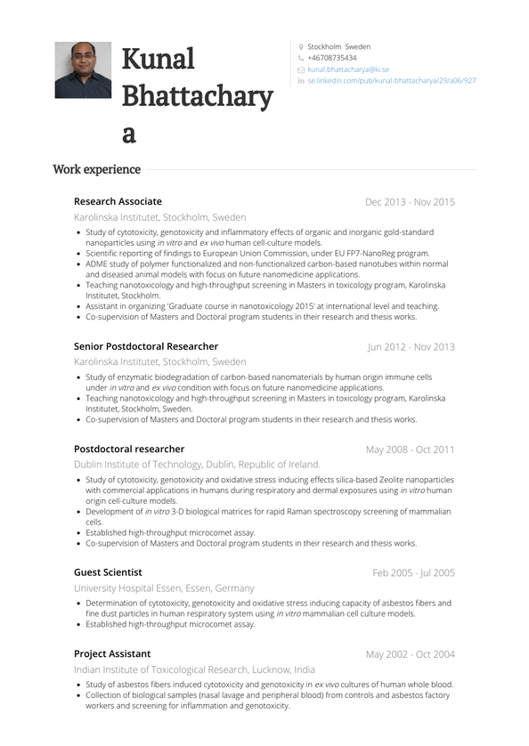 Research Associate Resume Samples And Templates 