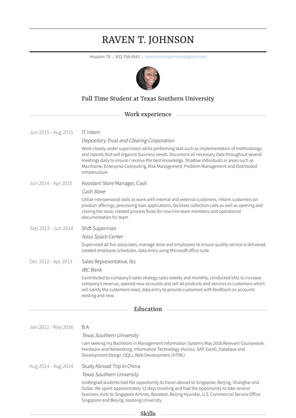 It Intern Resume Samples and Templates | VisualCV