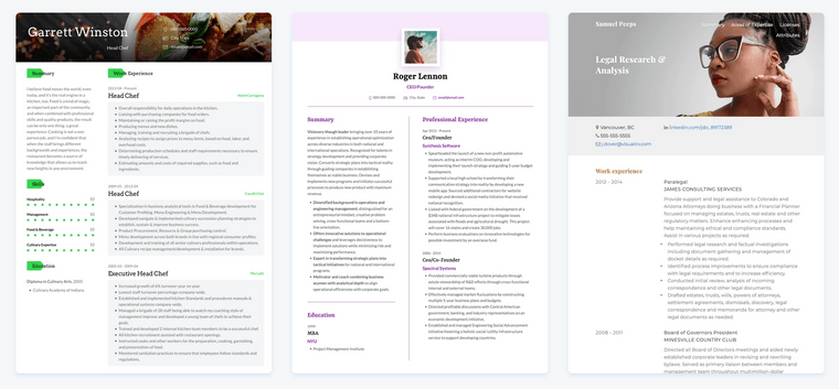 creative resume templates