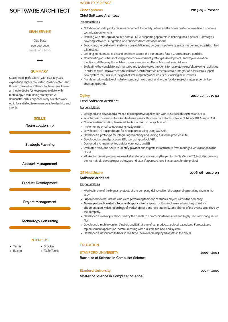 Software Architect Resume Example And Guide For 2019 - vrogue.co