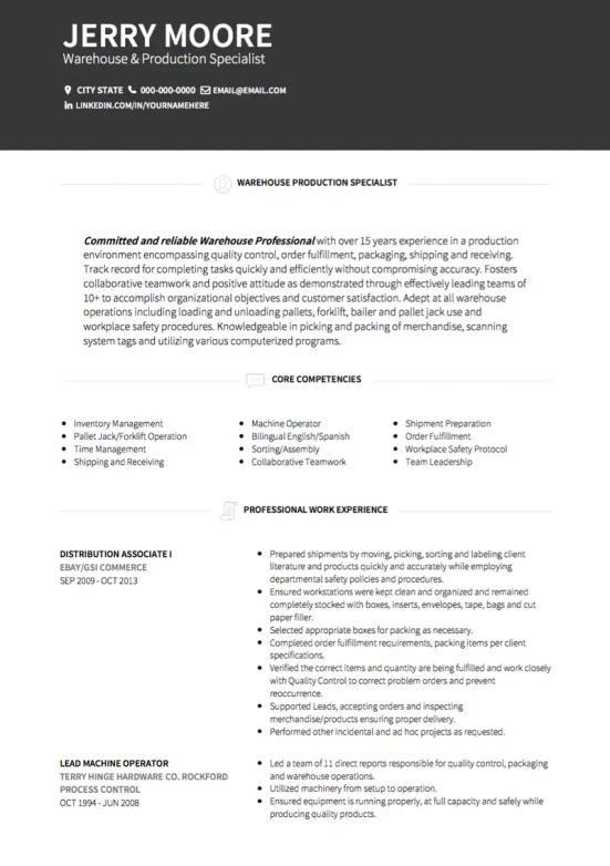 10 Professional Warehouse Resume Objective Examples For 2024