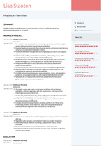 3+ Healthcare Recruiter Resume Examples and Templates