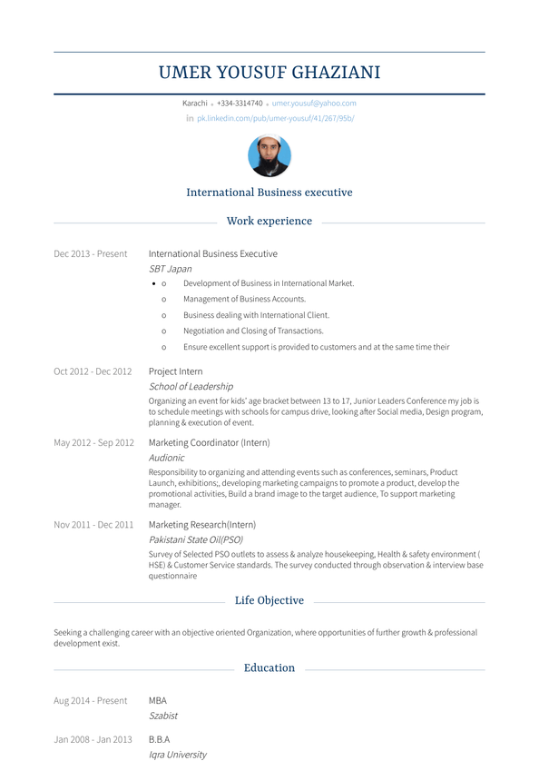 Business Executive Resume Samples and Templates | VisualCV