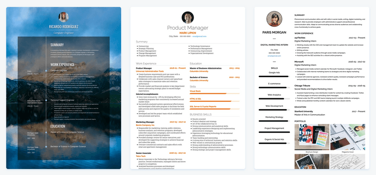 functional resume templates