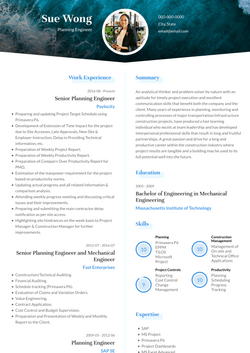 Engineer Resume Template - Fuji | VisualCV