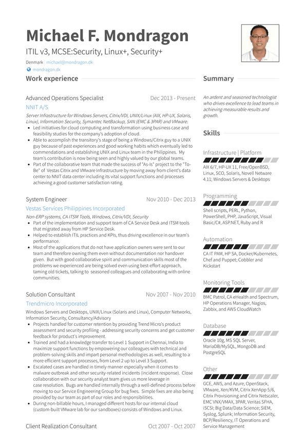 Operations Specialist Resume Samples and Templates | VisualCV