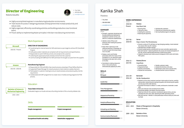 ats friendly resume templates