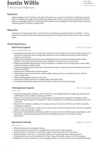 Field Service Engineer Resume Samples and Templates | VisualCV