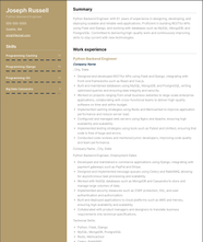 4 Python Resume Examples & Tips for Backend, Django, PySpark, And ...