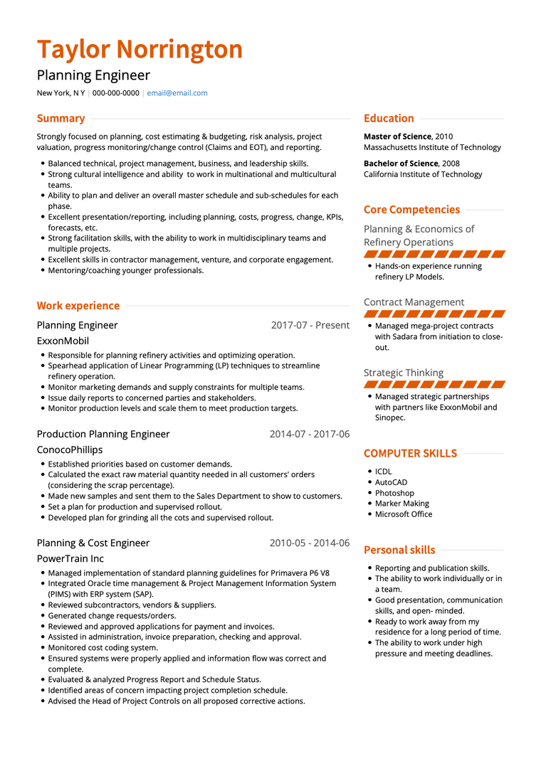 The complete guide to using a twocolumn resume template [with examples]