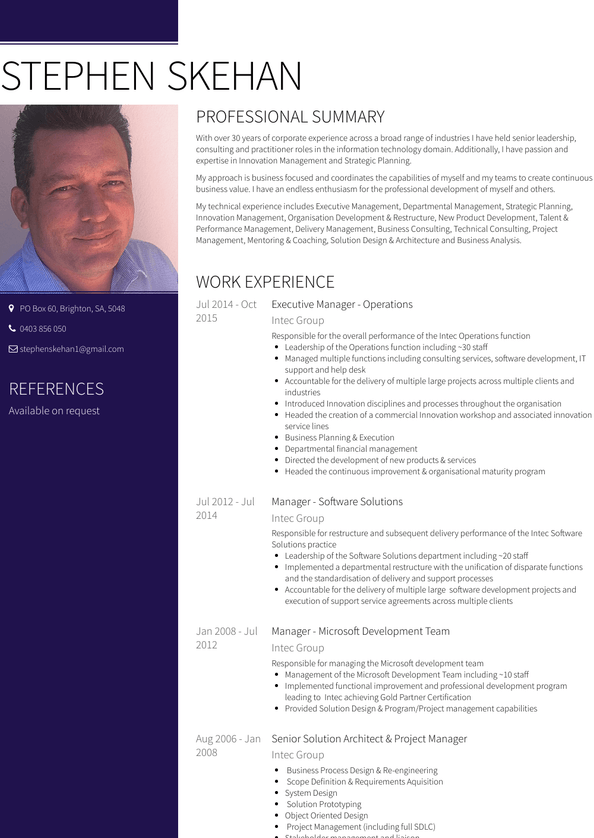 Executive Manager Resume Samples And Templates VisualCV