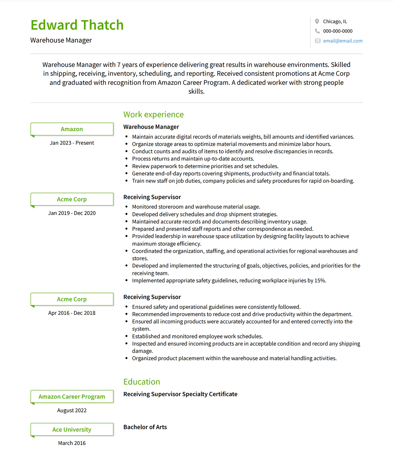 How to write an Amazon resume [with tips and examples]