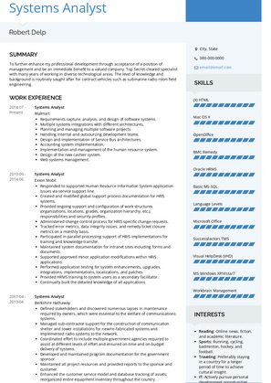 Systems Analyst Resume Samples And Templates VisualCV   Systems Analyst Resume Sample Modern 