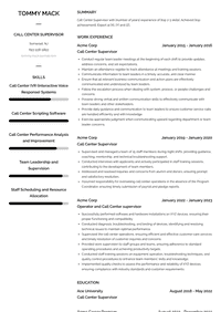 Call Center Supervisor Resume Examples and Templates