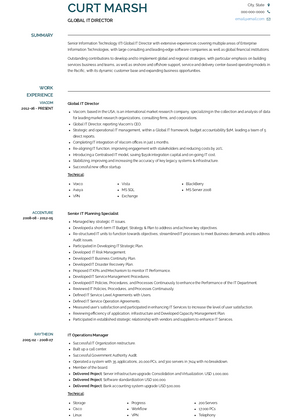 it director resume cover letter examples