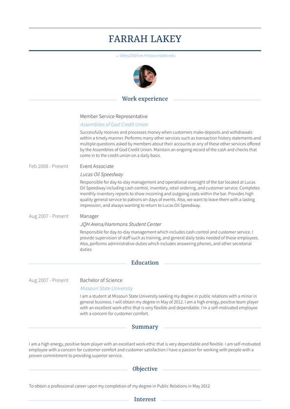 member-service-representative-resume-samples-and-templates-visualcv