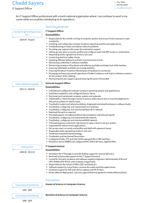 Officer Resume Samples and Templates | VisualCV