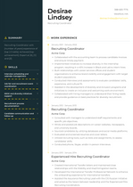 Recruiting Coordinator Resume Examples and Templates