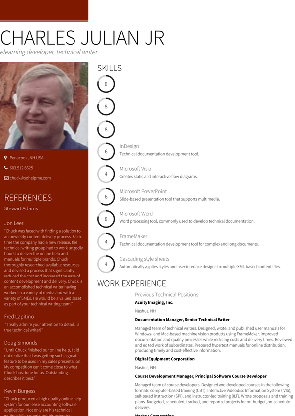 Instructional Designer Resume Samples And Templates VisualCV   Chuckjulian 