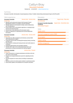 Document Controller Resume Examples and Templates