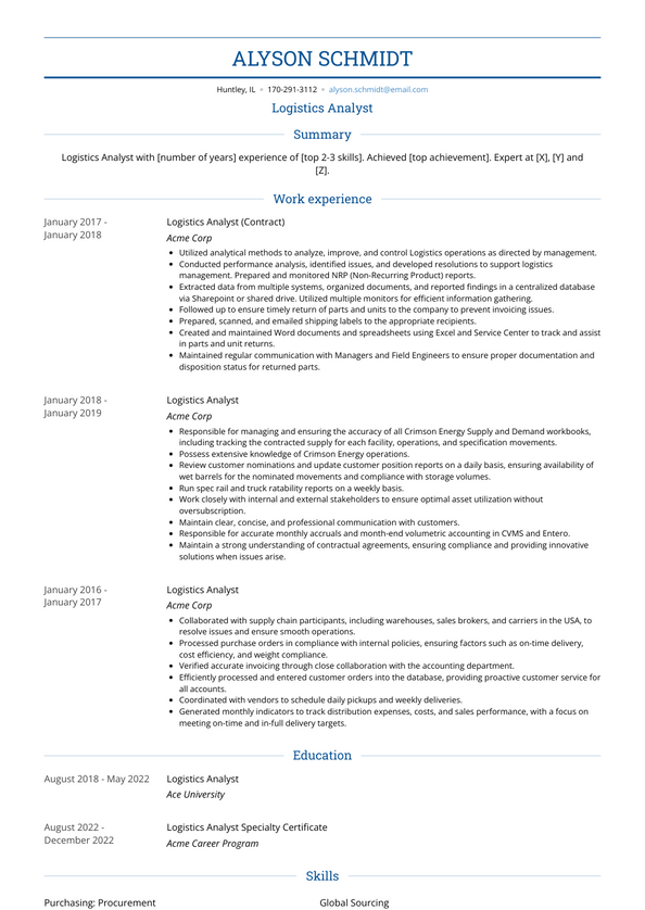 3-logistics-analyst-resume-examples-and-templates