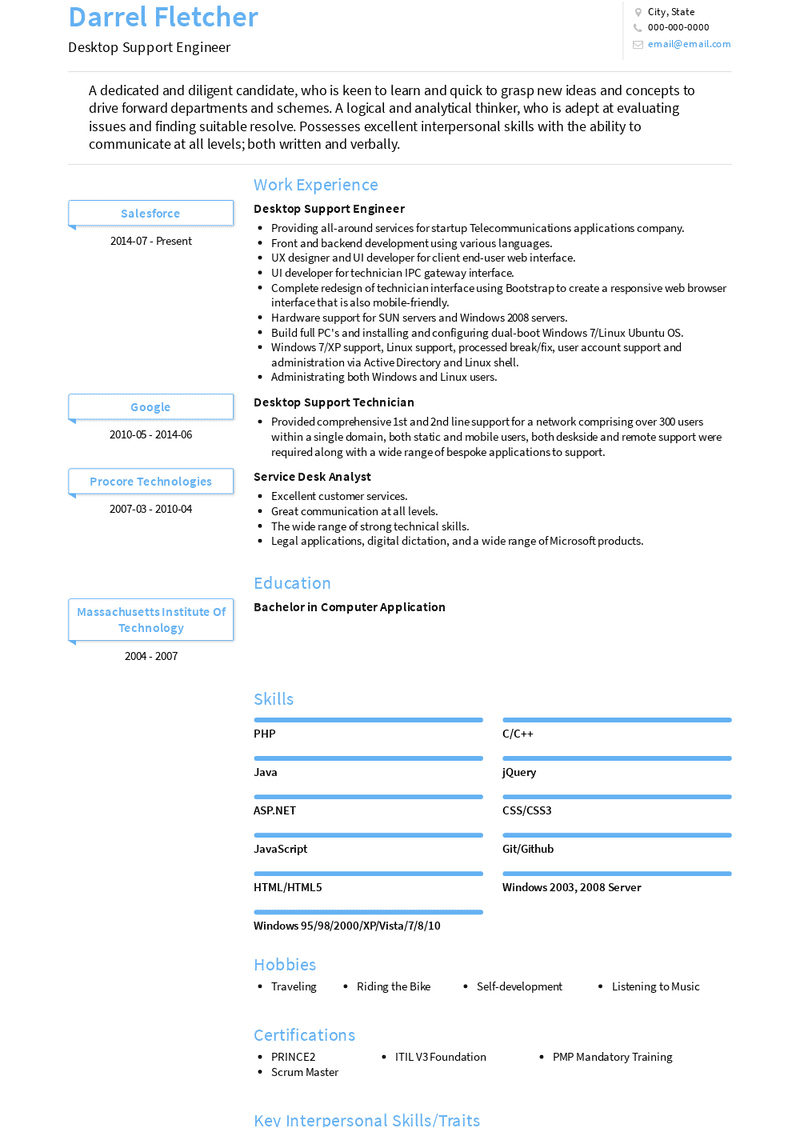 desktop-support-engineer-resume-samples-qwikresume