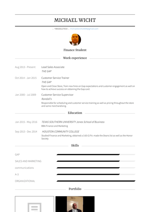 Free Real Professional Resume Samples | VisualCV