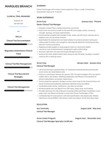 Clinical Trial Manager Resume Examples And Templates