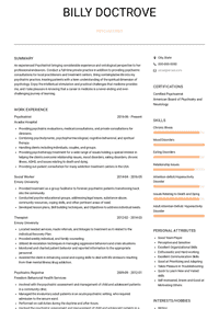 Psychiatrist Resume Samples and Templates | VisualCV