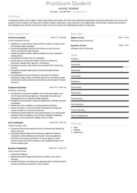 Practicum Student Resume Samples and Templates | VisualCV