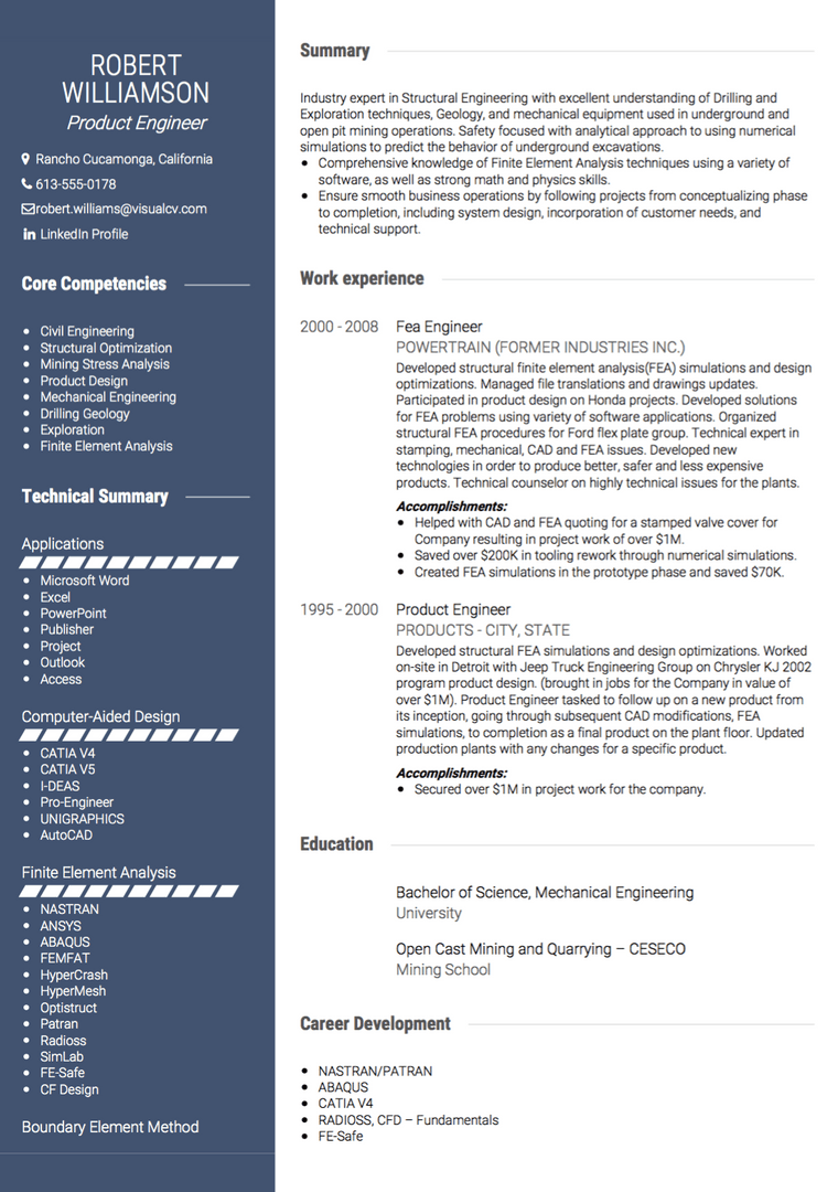 ginder Zeeanemoon typist USA CV Tips, Format Requirements, & Examples | VisualCV