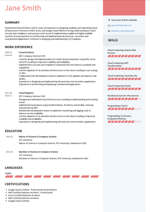 How to Write a Cloud Services Developer Resume [With Examples]