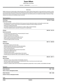 Retail Sales Consultant Resume Samples and Templates | VisualCV