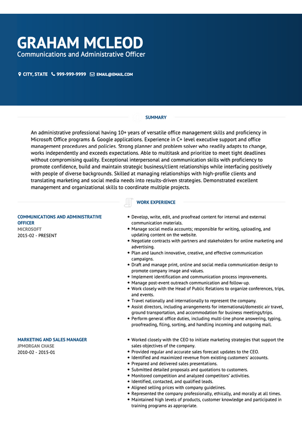 3 Administrative Officer Cv Examples And Templates For 2024 5540