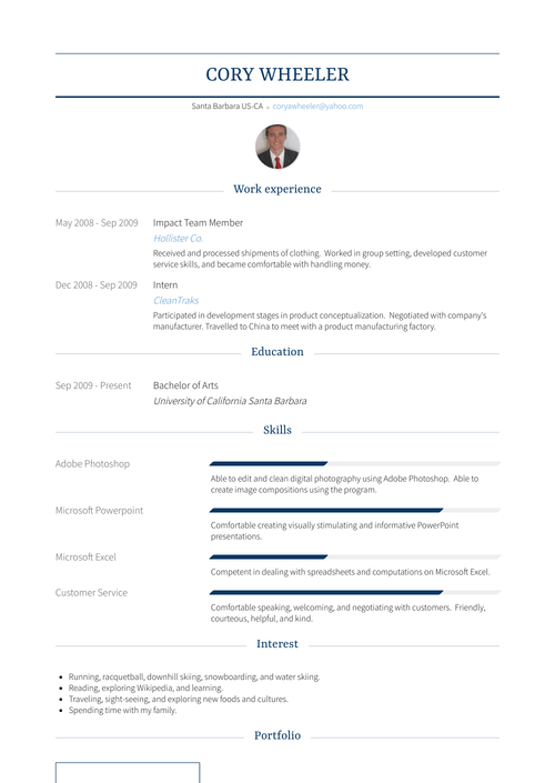 Free Real Professional Resume Samples | VisualCV