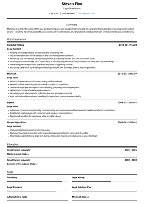 Legal Intern Resume Samples And Templates VisualCV   Legal Intern Resume Sample Ats 