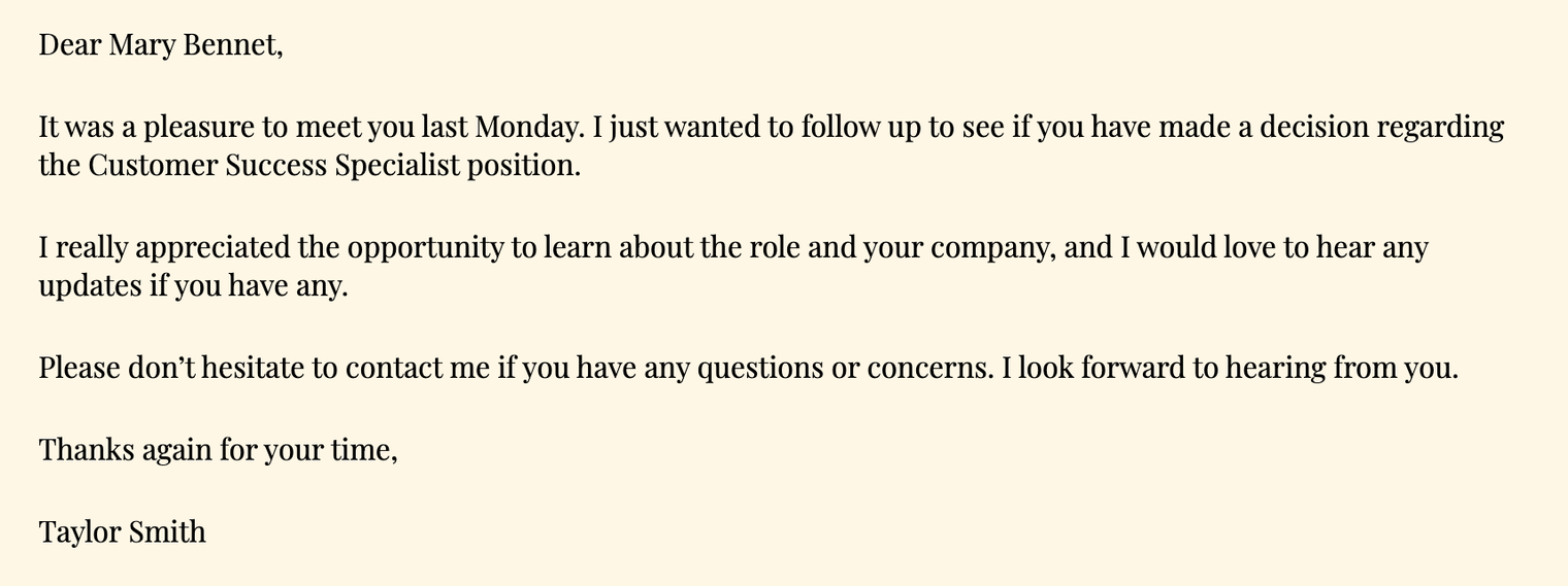 how-to-ask-about-your-interview-status-through-email