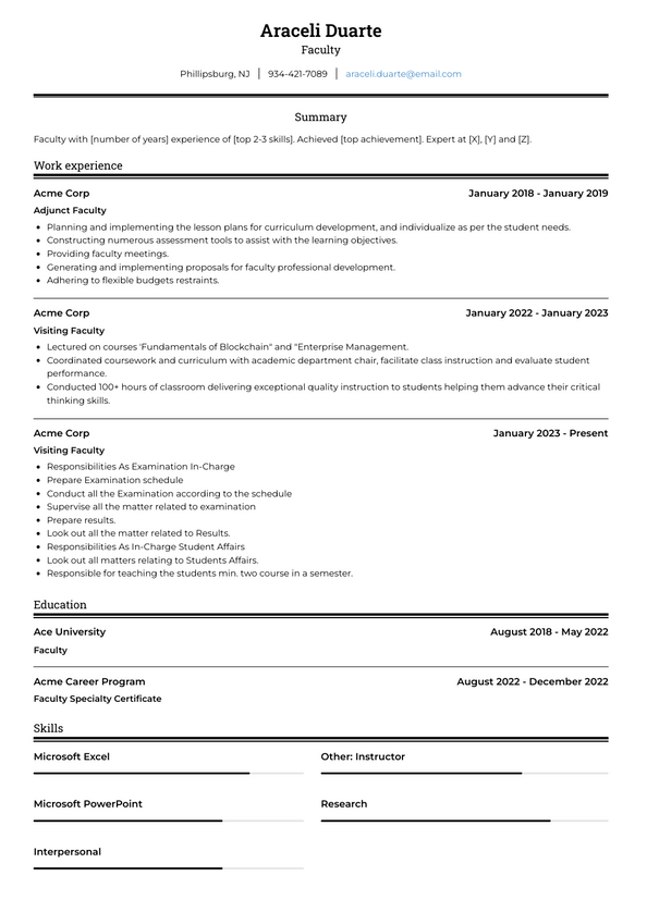 faculty-resume-examples-and-templates