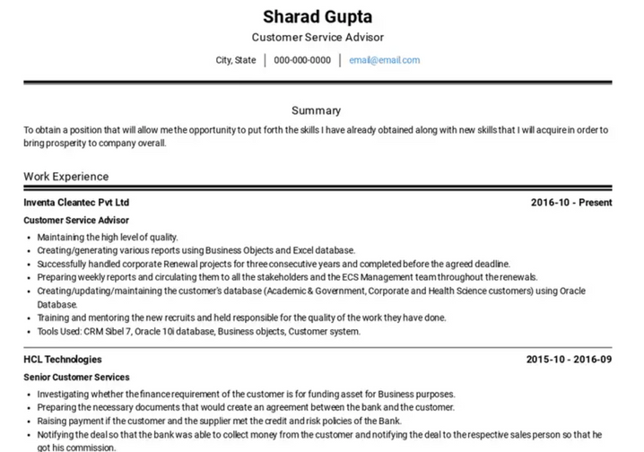 ATS Keywords for Customer Service Resume | Customer Service Resume Buzzwords