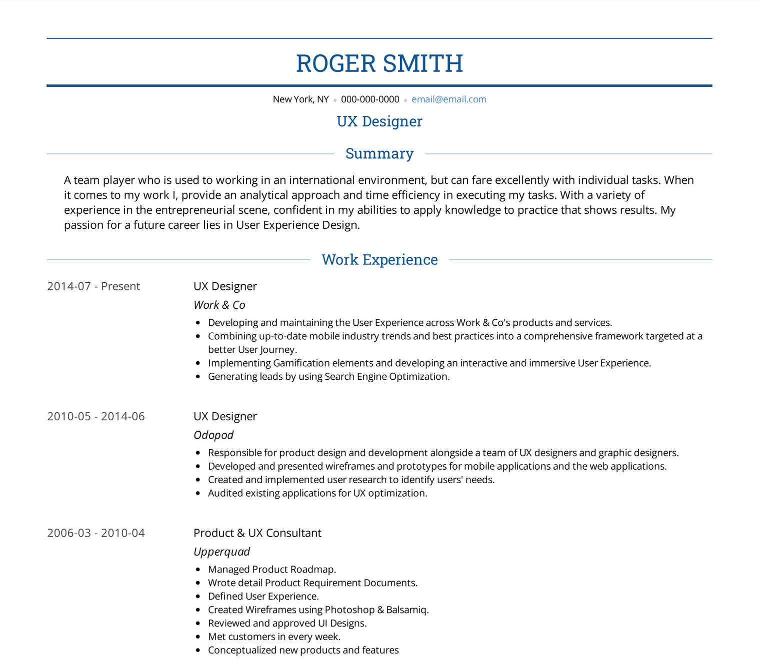 The best professional resume layout for 2023