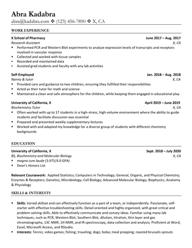 Self Employed Resume Samples [+ 3 Examples] 